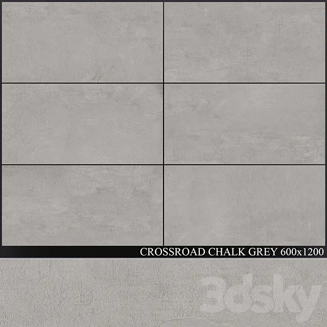 ABK Crossroad Chalk Grey 600×1200 3D Model ABK Crossroad Chalk Grey 600×1200 3D Model