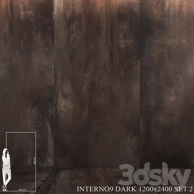 ABK Interno9 Dark 1200×2400 Set 2 3D Model