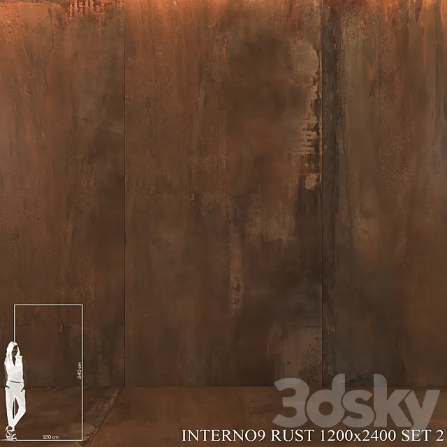 ABK Interno9 Rust 1200×2400 Set 2 3D Model