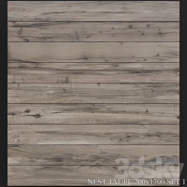 ABK Nest Taupe 200×1700 Set 1 3D Model ABK Nest Taupe 200×1700 Set 1 3D Model