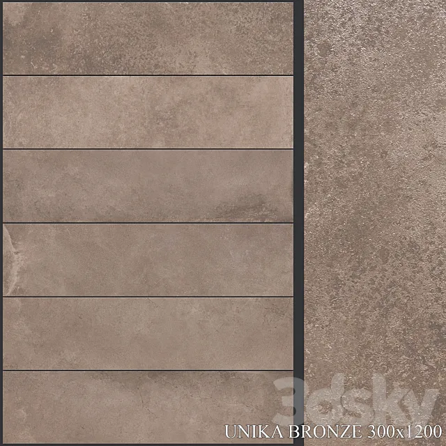ABK Unika Bronze 300×1200 3D Model ABK Unika Bronze 300×1200 3D Model