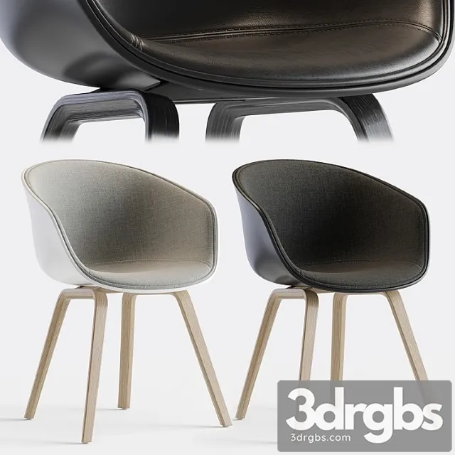 About A Chair Aac 22 Front Upholstered Hay 3D Model Download