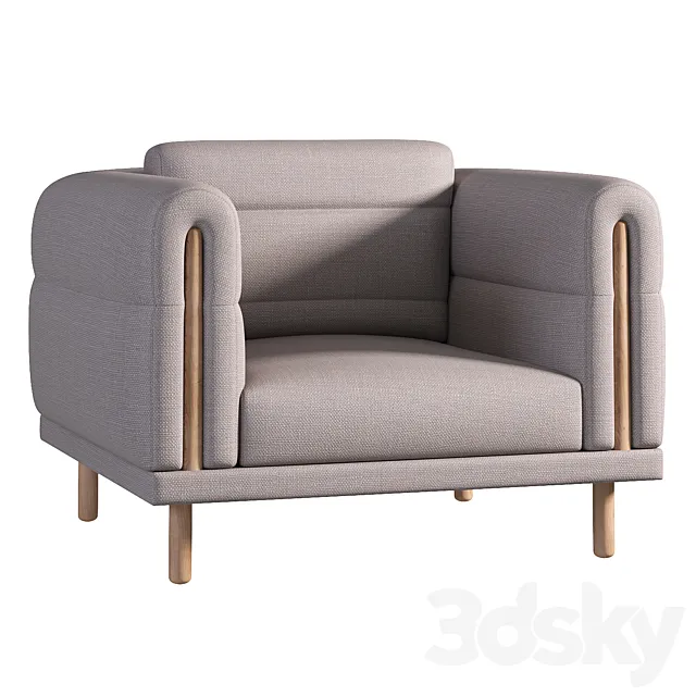 Abric armchair 3D Model