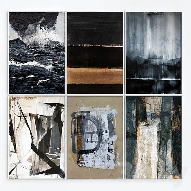 Abstract art frames_9 3D Model Abstract art frames_9 3D Model