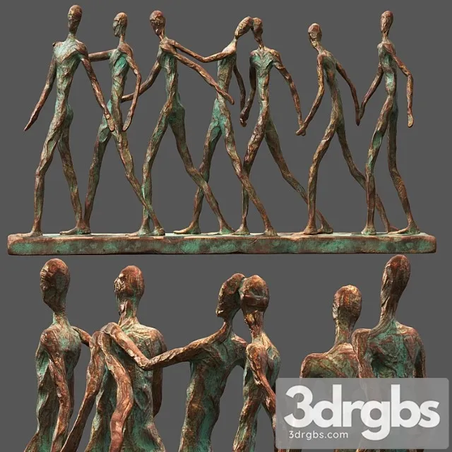 Abstract family camaraderie decorative showpiece ornament Abstract family camaraderie decorative showpiece ornament