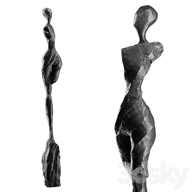 Abstract human sculpture 12 3D Model