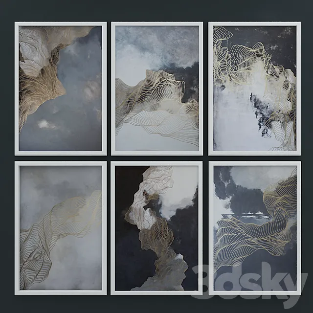 Abstract painting 1 3DModel Abstract painting 1 3DModel