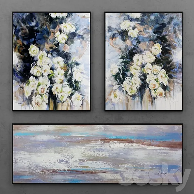 Abstract painting | 8 3DModel