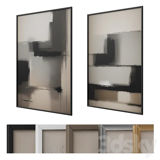 Abstract paintings 37 3D Model