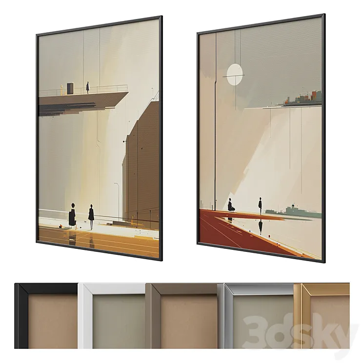 Abstract paintings 59 3D Model Free Download