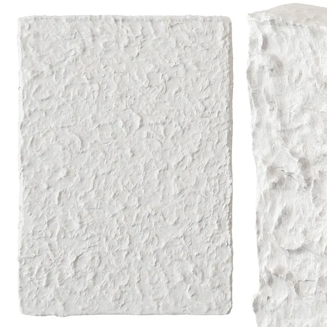 Abstract Plaster Painting (white) 3D Model