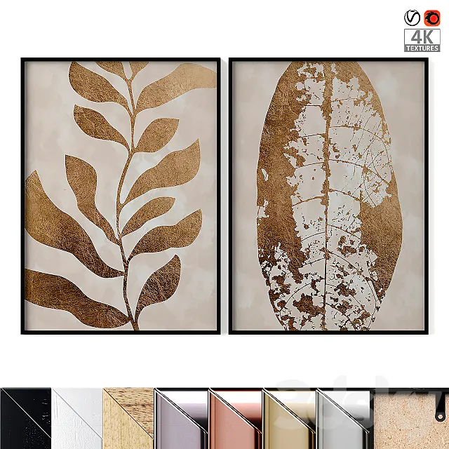 Abstract posters 3DModel