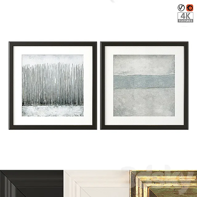 Abstract posters 3DModel Abstract posters 3DModel