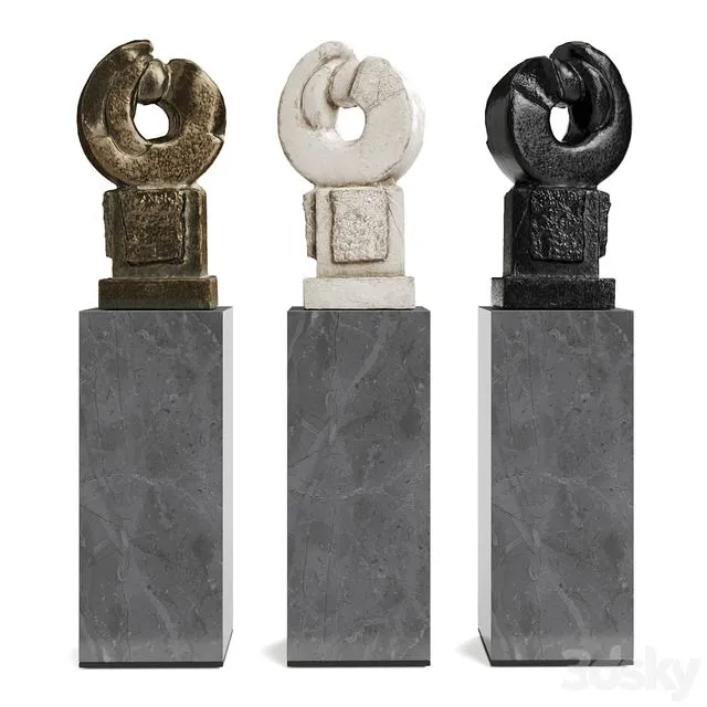 Abstract Ring sculpture 3D Model Abstract Ring sculpture 3D Model