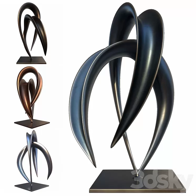 abstract sculpture 01 3D Model Free Download