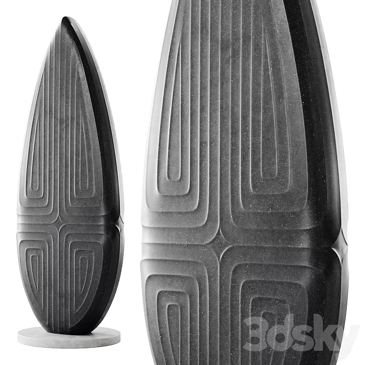 Abstract sculpture by Dominic Welch 3D Model Free Download