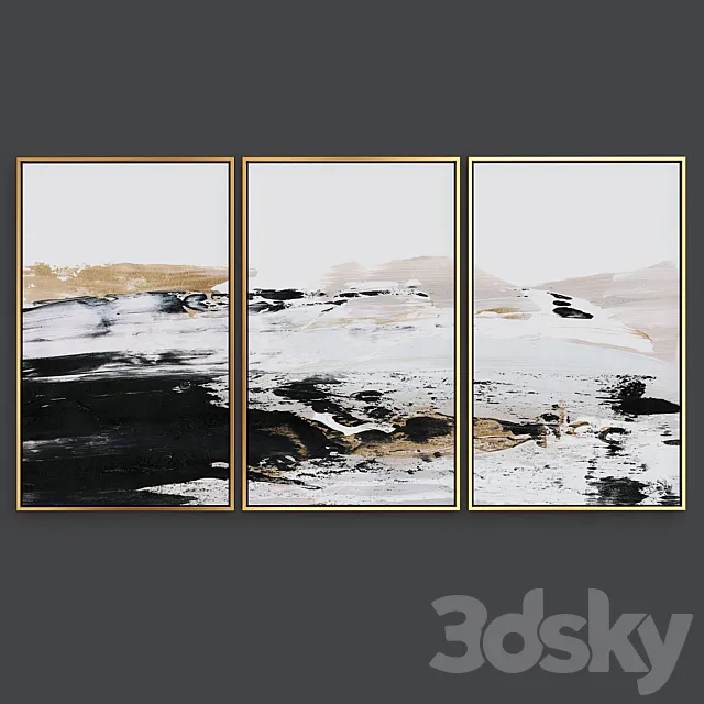 Abstract set Art 3D Model Abstract set Art 3D Model