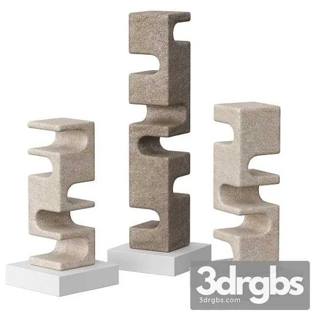 Abstract Stone Sculpture by Cesare Arduini 3D Model Download