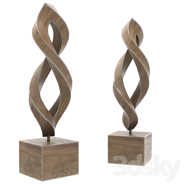 Abstract twist sculpture 3D Model Abstract twist sculpture 3D Model