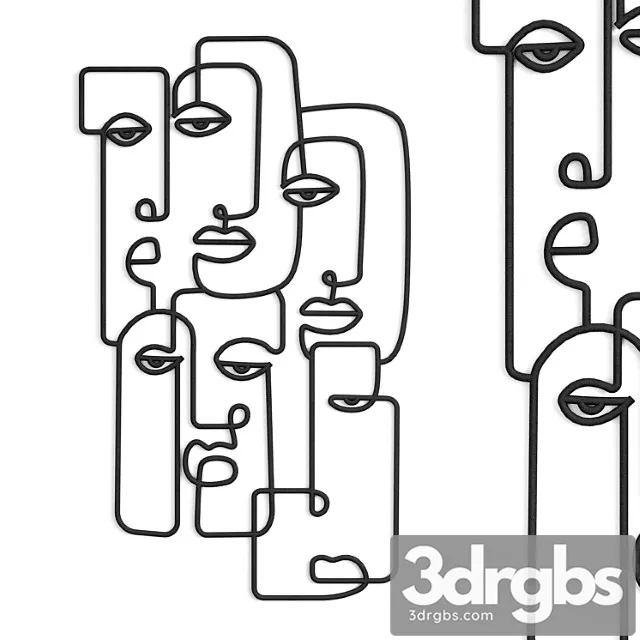 Abstract Wall Decor 030 3D Model Download
