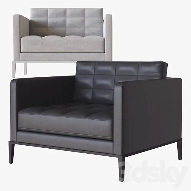 Ac lounge armchair b & b italia 3D Model