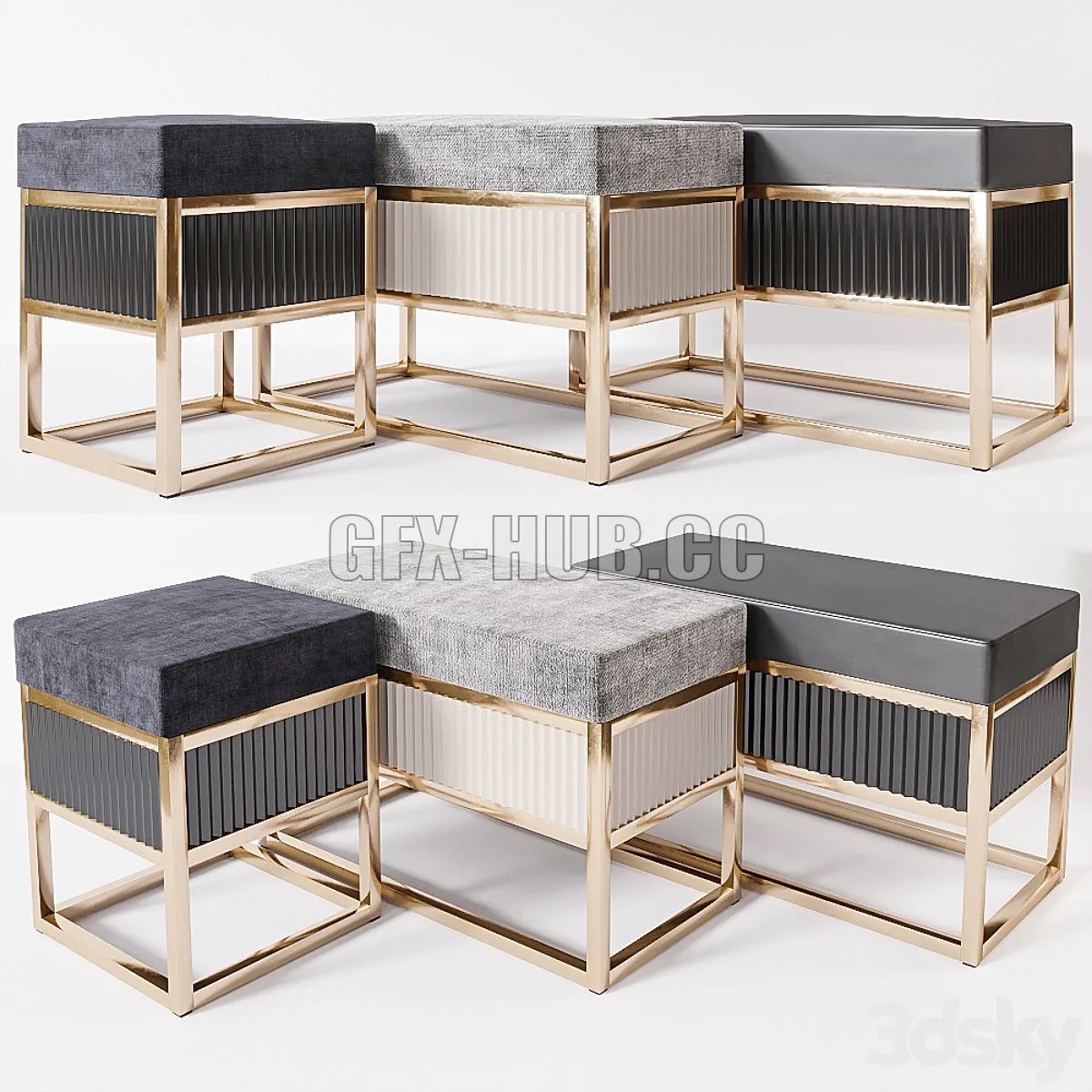 Academy Bench by Oasis Group 3D Model Academy Bench by Oasis Group 3D Model