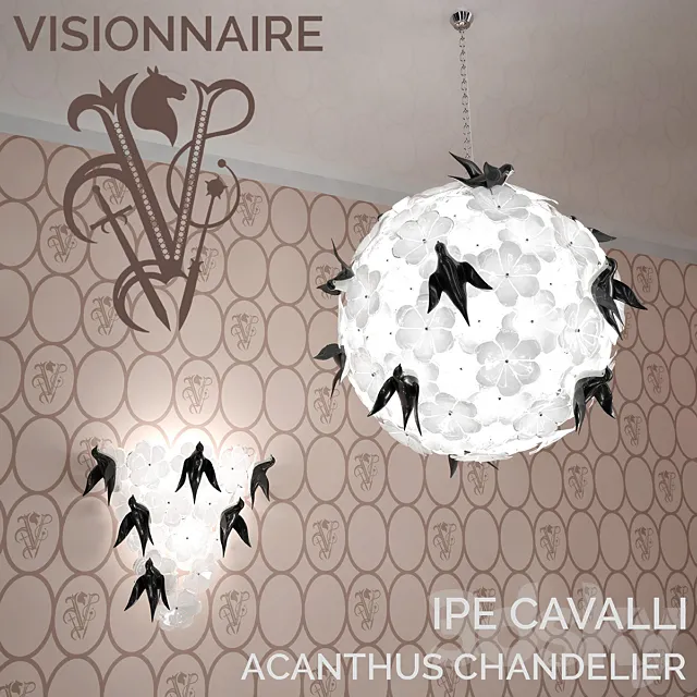 ACANTHUS CHANDELIER _ IPE CAVALLI _ VISIONNAIRE 3D Model ACANTHUS CHANDELIER _ IPE CAVALLI _ VISIONNAIRE 3D Model