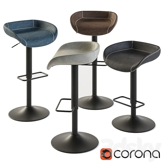 Acapulco bar stool 3DModel