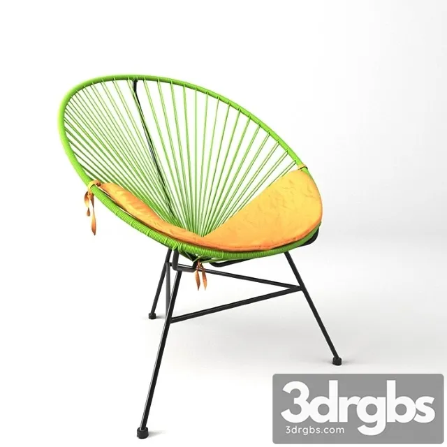 Acapulco green chair. sim-trade. 3D Model Download Acapulco green chair. sim-trade. 3D Model Download