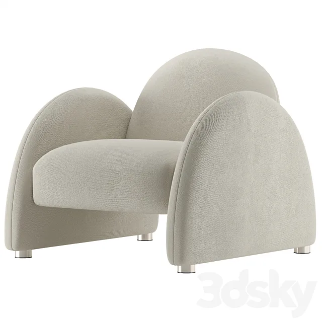 Accent Armchair 2LG 3DModel Accent Armchair 2LG 3DModel