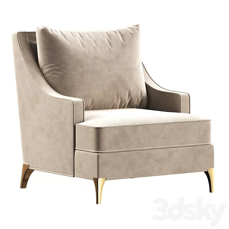 Accent armchairs Rowe 3D Model Free Download