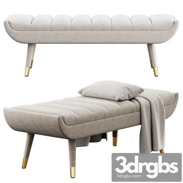 Accent Bench By Modway 3D Model Download