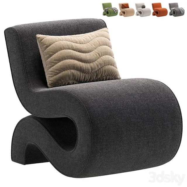 Accent Chair By Wrought Studio 3D Model