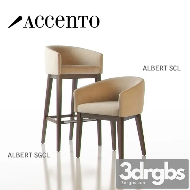 Accento Albert Chairs 3D Model Download