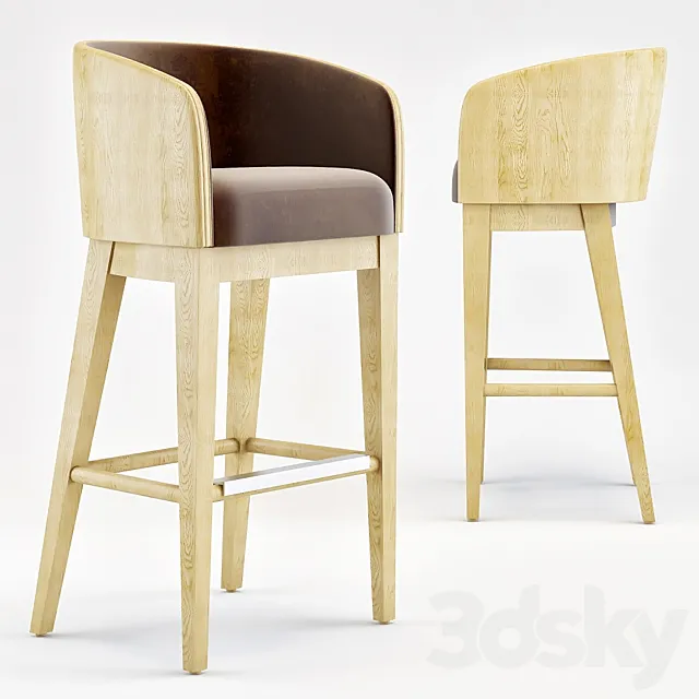Accento bar stools 3D Model