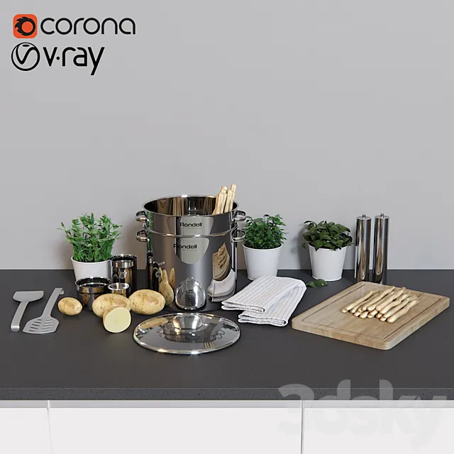 Accessoires Cuisine 3D Model