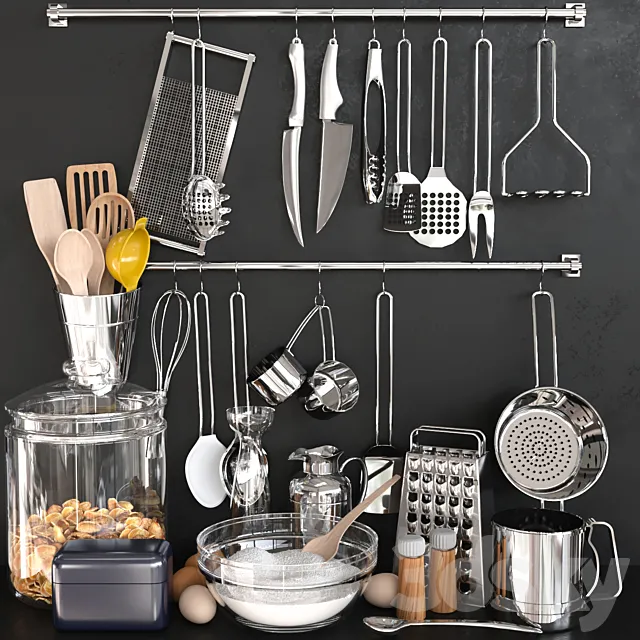 Accessories and kitchen utensils 7 3DModel