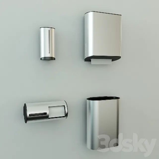 accessories for bathrooms 3DModel accessories for bathrooms 3DModel