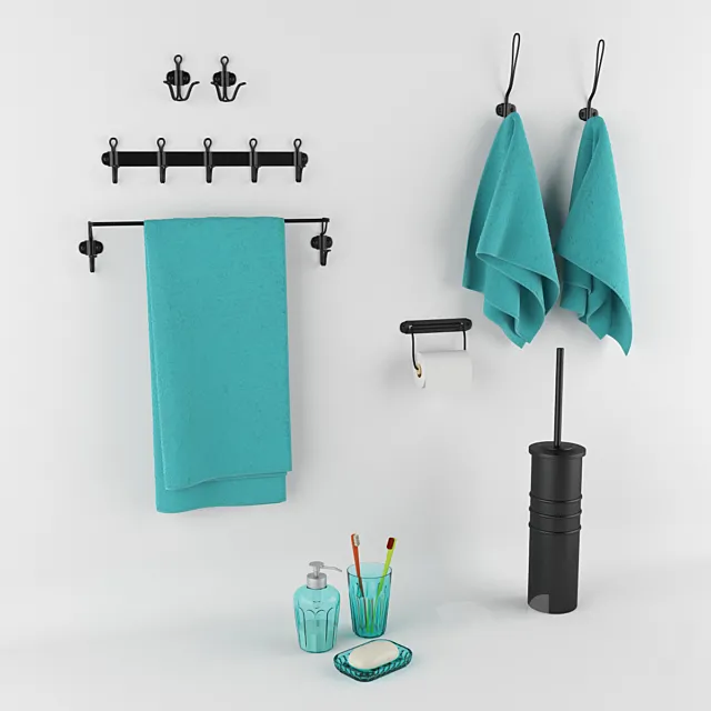 Accessories for IKEA bathroom – SVARTSJÖN series _ IKEA – Series SVARTSHЁN 3D Model Accessories for IKEA bathroom – SVARTSJÖN series _ IKEA – Series SVARTSHЁN 3D Model
