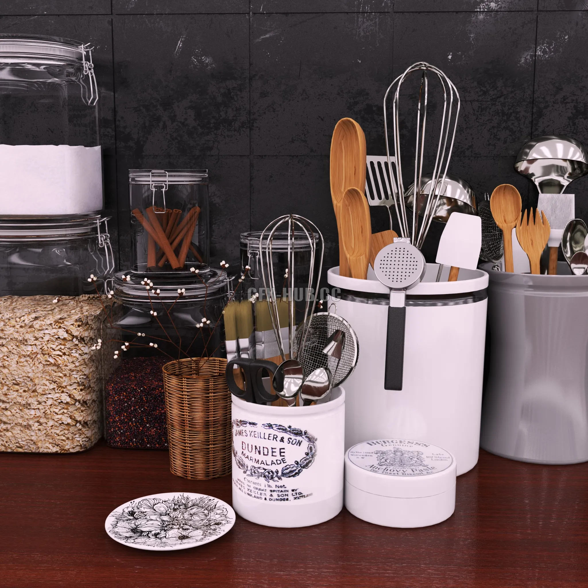 Accessories for kitchen and restaurant 5 3D Model