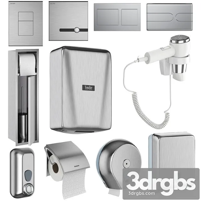Accessories for public toilets set 151 part 2 Accessories for public toilets set 151 part 2