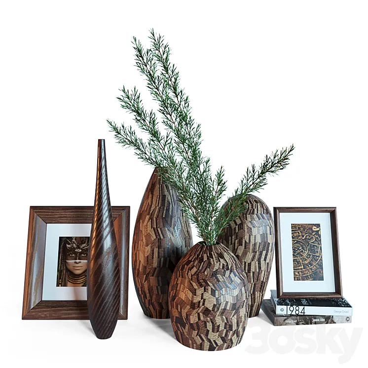 Accessories Set 3D Model Free Download