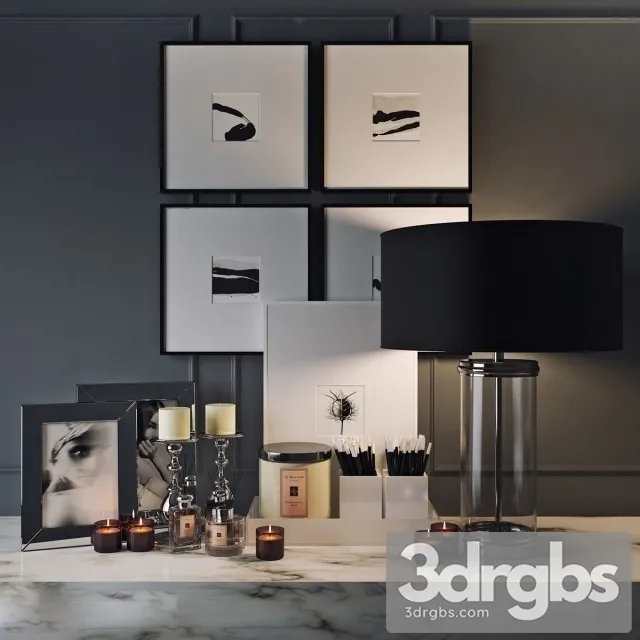 Accessories Table Lamp 3D Model Download