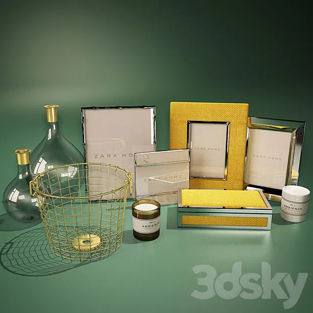 Accessories ZARA HOME and H & M HOME 3D Model Accessories ZARA HOME and H & M HOME 3D Model