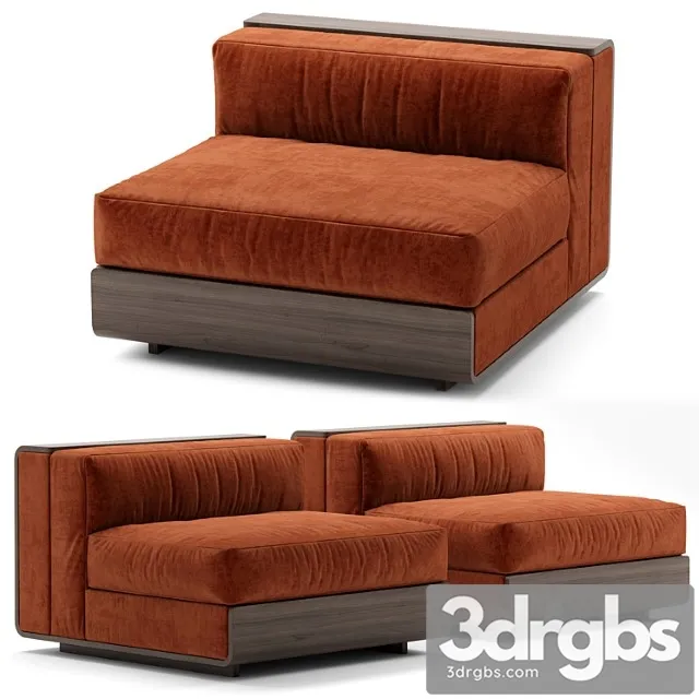 Acerbis life sectional velvet sofa Acerbis life sectional velvet sofa