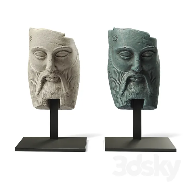 Acheloos portrait mask 3DModel Acheloos portrait mask 3DModel