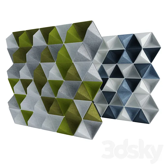 Acoustic panels Aircone 3DModel Acoustic panels Aircone 3DModel