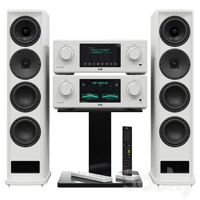 Acoustic system T + A. MP 3100 HV PA 3100 HV. 3D Model