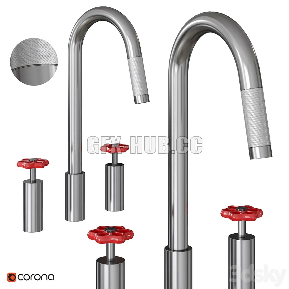 ACQUA Opinion Ciatti Kitchen faucet 3D Model