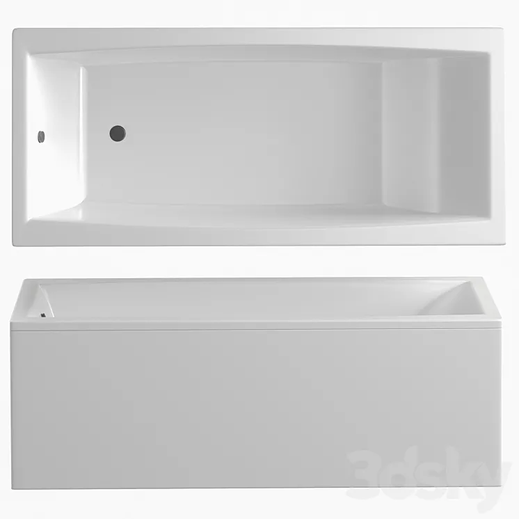 Acrylic bathtub Cersanit Virgo WP-VIRGO*170-W 170×75 ultra white 3D Model Free Download Acrylic bathtub Cersanit Virgo WP-VIRGO*170-W 170×75 ultra white 3D Model Free Download